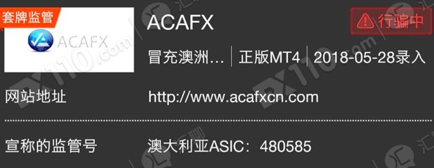 ACAFX假地址无监管，Galaxy Markets监管信息和地址全部盗用IG Markets