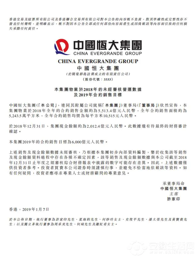 强者恒强 “新恒大”战略转型元年全年销售额5513亿