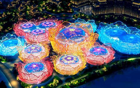 恒大海花岛最炫灯光秀来袭，超燃超爆超震撼！
