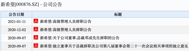 股价回撤88%，4个月6位高管离职 新希望推股权激励“留人”