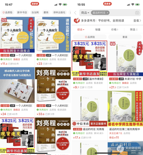 拼多多盗版江湖里，我的书被盗卖了2亿元