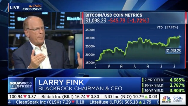 贝莱德CEO再谈比特币ETF：客户需求促使我们进军加密市场